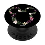 Disney Mickey & Friends Mickey Hawaiian Floral Outline Ears PopSockets PopGrip Adhésif