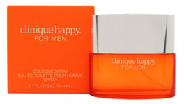 CLINIQUE HAPPY COLOGNE SPRAY EAU DE TOILETTE EDT 50ML SPRAY - MEN'S FOR HIM. NEW