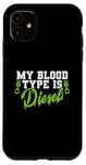 Coque pour iPhone 11 Mon groupe sanguin est Diesel Auto Mechanic