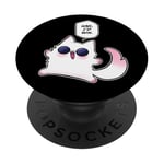 Non, je gagnerais Gojo Cat Meme PopSockets PopGrip Adhésif