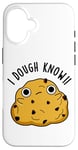 Coque pour iPhone 16 Jeu de mots « I Dough Know Funny Food »