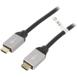 Cable hdmi 2.0 male des deux cotes 5m noir