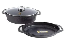 NAPOLEON NAP00177 COCOTTE OVALE 3 EN 1 - L.39,5CM BOUCHON VERSEUR HUILE