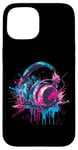 iPhone 15 Headphones Music DJ Splash Music Lover Music Headphones EDM Case