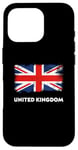 Coque pour iPhone 16 Pro Drapeau United Kingdom Angleterre Union Jack