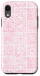 iPhone XR Light Pink Porcelain Mediterranean Watercolor Tile Majolica Case