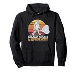 Sasquatch Breakin Hearts & Rippin Farts! Funny Bigfoot Sun Pullover Hoodie