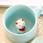 DUKAILIN Espresso Cups Ceramic Cup Coffee Mug 3D Milk Cup with Animal Cute Cartoon Panda Rabbit Tee Cup Heat Resistant Celadon Cup