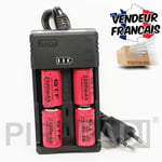 CHARGEUR RS-93 + 4 PILES ACCU RECHARGEABLE CR123A CR123 16340 3.7v 2500mAH 17