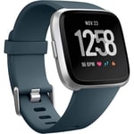 Smartwatch-armbandet är kompatibelt med Fitbit Versa Smartwatch, Versa 2 och Versa Lite se-klockor för kvinnor och män（ Slate Blue-S）