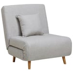 Drawer - Fauteuil convertible lit 1 place - Gris clair - adron