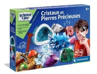 Coffret Science Cristaux Et Pierres Precieuses - Geologie, Mineralogie - Laboratoire, Experiences - Jeu Scientifique + Carte Tigre