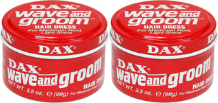 DAX WAX Wave and Groom, Professional Styling Wax, Pack of 2 (2X 3.5Oz)