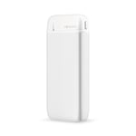 Powerbank 10000mAh - DUAL USB - HURTIG oplader - Hvid