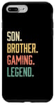 Coque pour iPhone 7 Plus/8 Plus Vintage Son Brother Gaming Legend Garçons Filles
