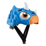 Globber - Casque Fantasy Animal (S/M) - Tour de Tete - 49-55 cm - Casque de Protection pour Les Enfants Dinosaure - Bleu