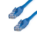 StarTech.com 15m CAT6 Ethernet Cable - Blue CAT 6 Gigabit Ethernet Wire -650MHz 100W PoE++ RJ45 UTP Category 6 Network/Patch Cord Snagless w/Strain Relief Fluke Tested UL/TIA Certified (N6PATC15MBL)