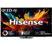 55" HISENSE 55A85NTUK  Smart 4K Ultra HD HDR OLED TV with Amazon Alexa, Black