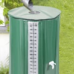 VINGO Réservoir d'eau de pluie pliable 380L vert 100x70cm Récupérateur d'eau de pluie avec sortie pour tuyau d'arrosage tank à eau de pluie