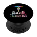 Infirmière en dialyse Technicien en dialyse en néphrologie PopSockets PopGrip Interchangeable