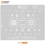 Pochoir De Reballage Sam 1-17 Bga Sam13 Sam14 Pour Samsung A70 A80 A90 Note Exynos7870 9611,Puissance Ic Audio Cpu Maille En Acier En Étain - Type Sam1