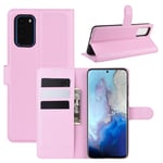 Samsung Galaxy S20 / S20 5G - Læder cover / pung - Pink