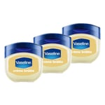 Vaseline Lip Therapy Crème Brûlée, Baume à Lèvres Nourrissant, Lot de 3 (3 x 7g)