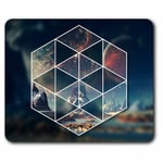 Computer Mouse Mat - Cool Geometric Alien Planet Space Sci-Fi Office Gift #8831