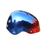 streetjam Caschetto Bambini Glitz Party Glossy Casque Enfant Jeunesse Unisexe, Bleu et Rouge, Taglia Unica Bambino