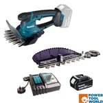 Makita DUM604RTX 18v LXT Cordless Grass Shears Inc 1x 5.0Ah Battery with Hedg...