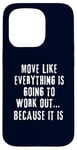 Coque pour iPhone 15 Pro Citation inspirante et motivante pour la pensée positive