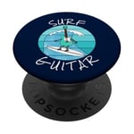 Surf Guitar Guitariste électrique Surfeur Vacances d'été PopSockets PopGrip Adhésif