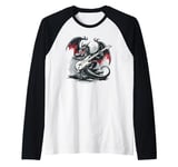 Cool Guitarist Costume for Dragons and electric Guitar Fans Raglan Baseball Tee