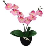 Furniture Limited - Plante artificielle avec pot Orchidée 30 cm