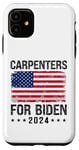 Coque pour iPhone 11 Charpentiers pour Biden 2024