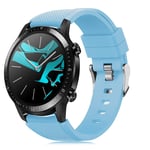 22mm Strap Compatible with Samsung Gear S3 Frotier/Classic (SM-R760 / R770) / Galaxy Watch 46mm (SM-R800) / HUAWEI Watch GT 2/GT(42mm/46mm) Silicone Sport Bands CO-AS703 (22mm,Colour6)