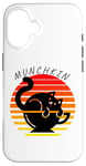 Coque pour iPhone 16 Munchkin, chat, tasse à thé, chaton, mignon