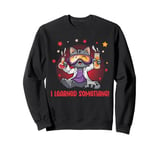 Cat Scientist Fun Learning Chemistry Enthusiasts Kids Sweatshirt