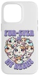 Coque pour iPhone 14 Pro Max Fur-ever in My Heart Kawaii Cochon d'Inde Cœur