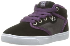 Globe Motley Mid-Kids, Chaussures de Skate Mixte Enfant - Noir (Black/Grey 10020), 35 EU (3 US)