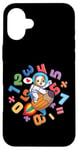 Coque pour iPhone 16 Plus Kawaii Dog Astronaute Kids Funny Maths Day Numbers Day