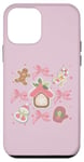 iPhone 12 mini Bow Christmas Coquette Aesthetic Snowman Pajama ART ON BACK Case