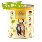 GranataPet Delicatessen Poulet Pur, Nourriture Humide pour Chats, Nourriture sans céréales et sans Sucre, Nourriture pour Chat à Haute teneur en Viande et huiles 6 x 800 g