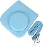 Mini Sac pour Appareil Photo Fashional, étui de Protection pour Appareil Photo, Cuir PU Simple et Beau pour Fujifilm, Appareil Photo Instax Mini 11,(Blue)