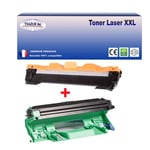 Kit Tambour+Toner compatible avec Brother TN1050, DR1050 pour Brother MFC1810, MFC1910, MFC1910W - T3AZUR