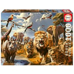 Educa - Puzzle de 1000 pièces pour Adultes | Animaux Sauvages. Mesure: 68 x 48 cm. Contient Environ de la Colle Fix Puzzle. À partir de 14 Ans (19920)