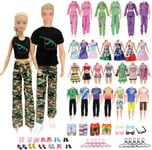 52Pcs Doll Clothes and Accessories Set Compatible with Barbie Compatible with K