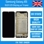 Samsung Galaxy A15 SM-A155F Replacement OLED LCD Touch Screen Display with Frame