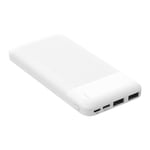 Batterie de Secours Blanche 10 000mAh [ Travel Power Bank Externe ] Sortie 2 Ports USB-A - Neuf