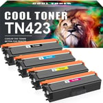 Cool Toner TN423 Compatible Toner Cartridge for Brother TN-423 TN-421 TN421 HL-L8260CDW HL-L8360CDW MFC-L8690CDW MFC-L8900CDW DCP-L8410CDW DCP-L8410CDN (Black Cyan Yellow Magenta, 4-Pack)